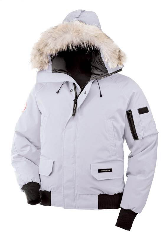 Mens White Canada Goose Chilliwack Bomber Jacket sale